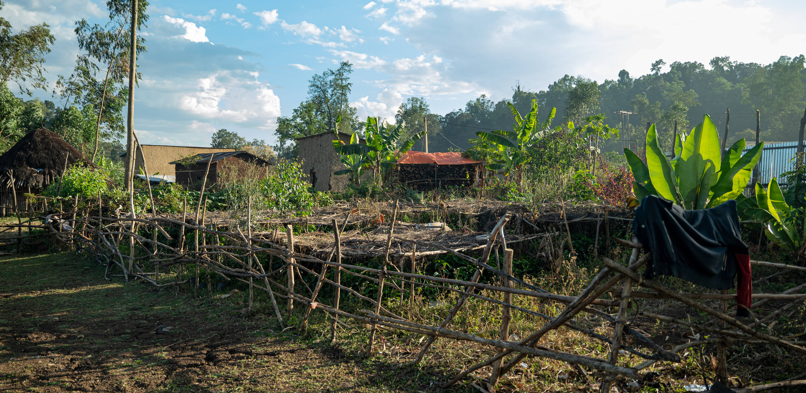 Das Dorf Addis Abeba liegt in einem grünen Tal.
