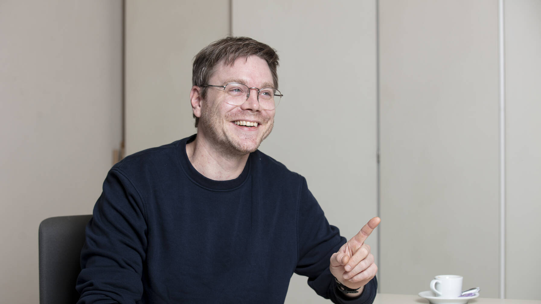 Jonas Equey, technical manager and trainer at Caritas Switzerland’s ‘Maison de formation et d’intégration’ (MFI) in Matran