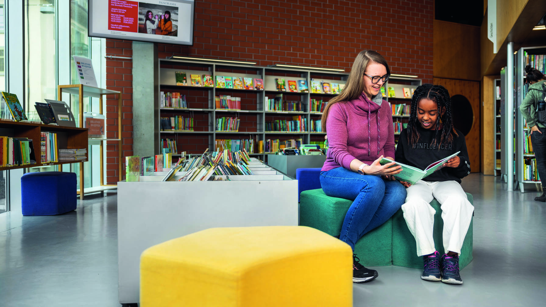 Volunteers act as mentors for disadvantaged children.