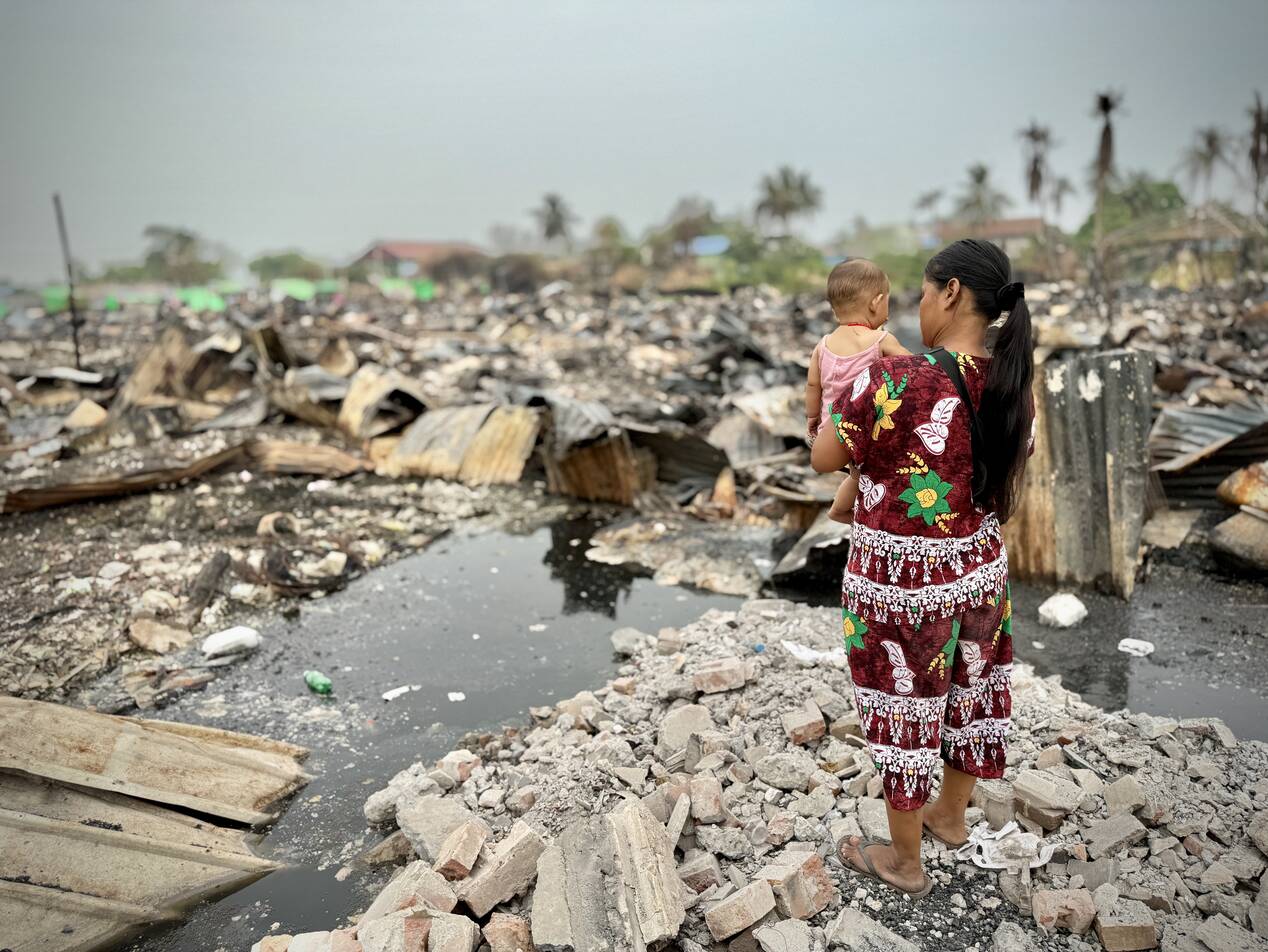 Kalaya mit ihrer Tochter aus Myanmar