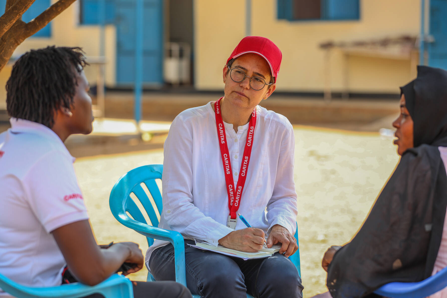 Livia Leykauf zu Besuch im Gorom Camp in Juba, Südsudan