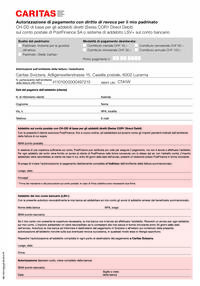 Modulo LSV per padrinati a Caritas Svizzera