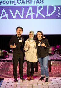 Projektmitglieder vom Projekt «YoungBridges», ausgezeichnet mit dem Publikumspreis