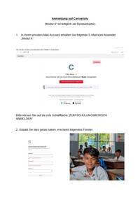 PDF mit Details zur Anmeldung in der Cariversity