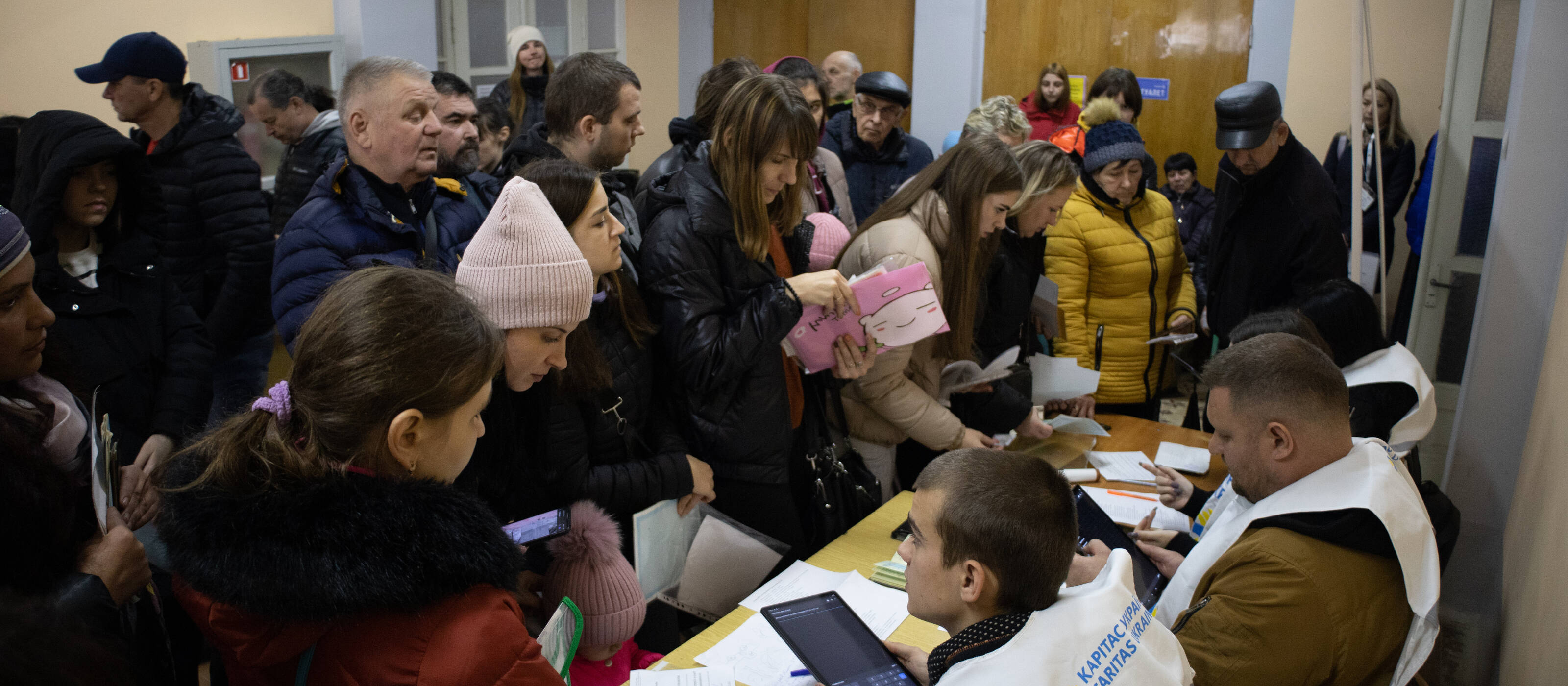 The population receives support in the joint project of Caritas Ukraine and Caritas Switzerland.