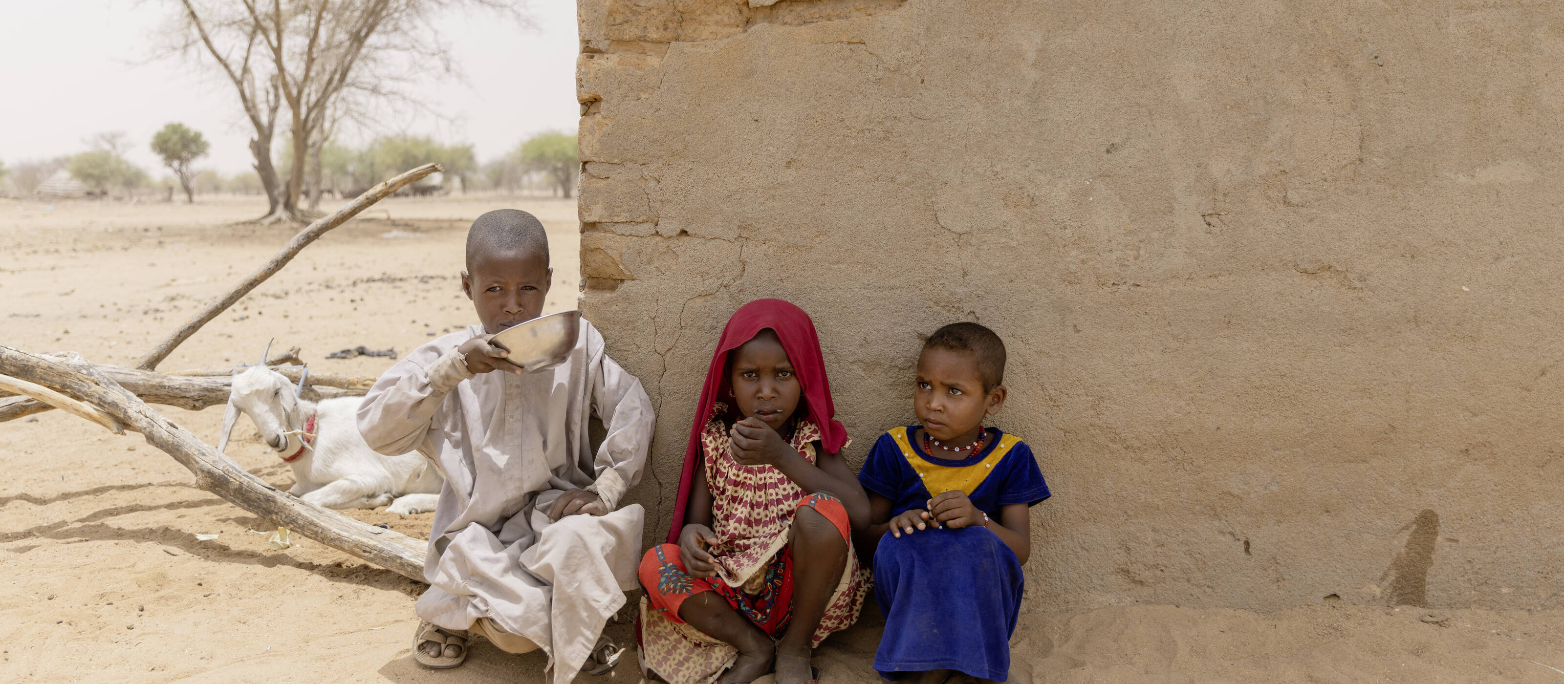 Des enfants au Tchad, particulièrement touchés par la crise de la faim.