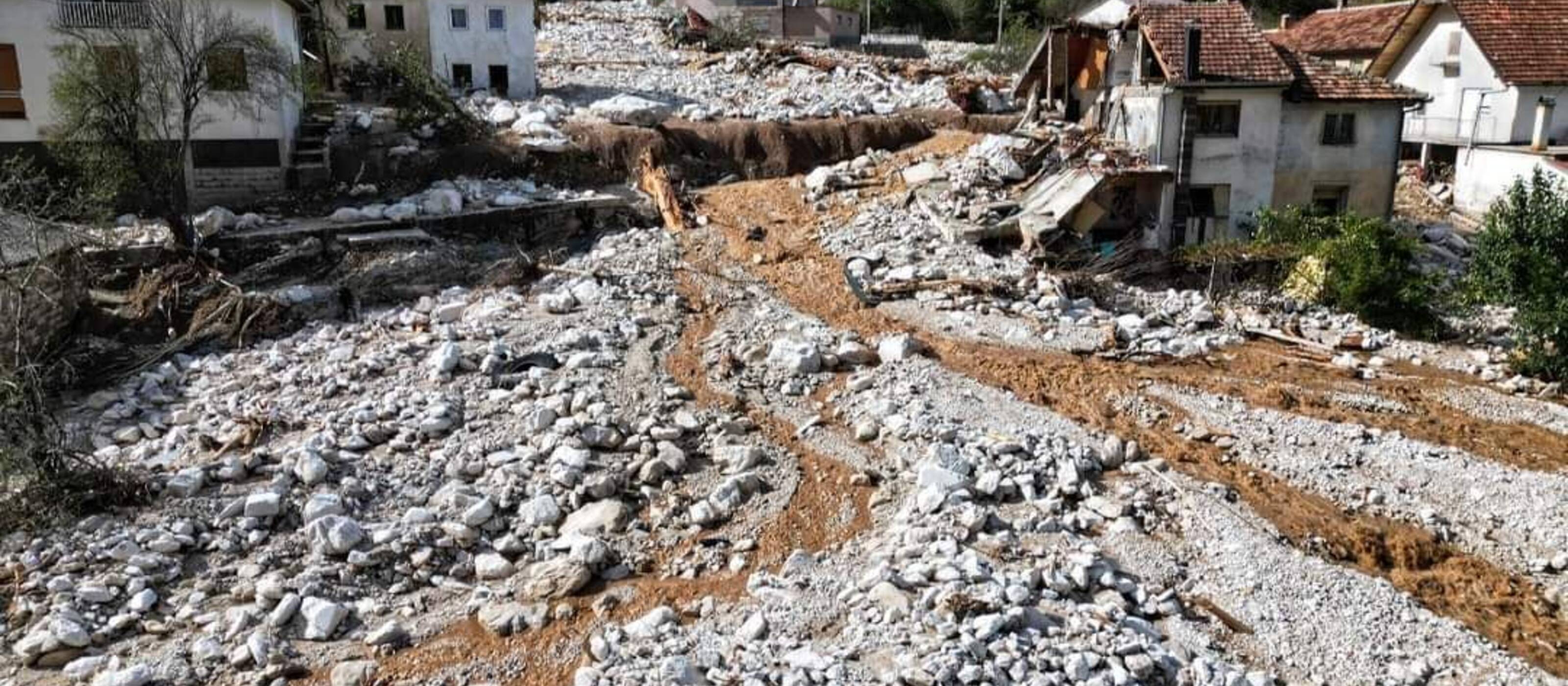 Des coulées de boue ont causé d’énormes dégâts à Jablanica.