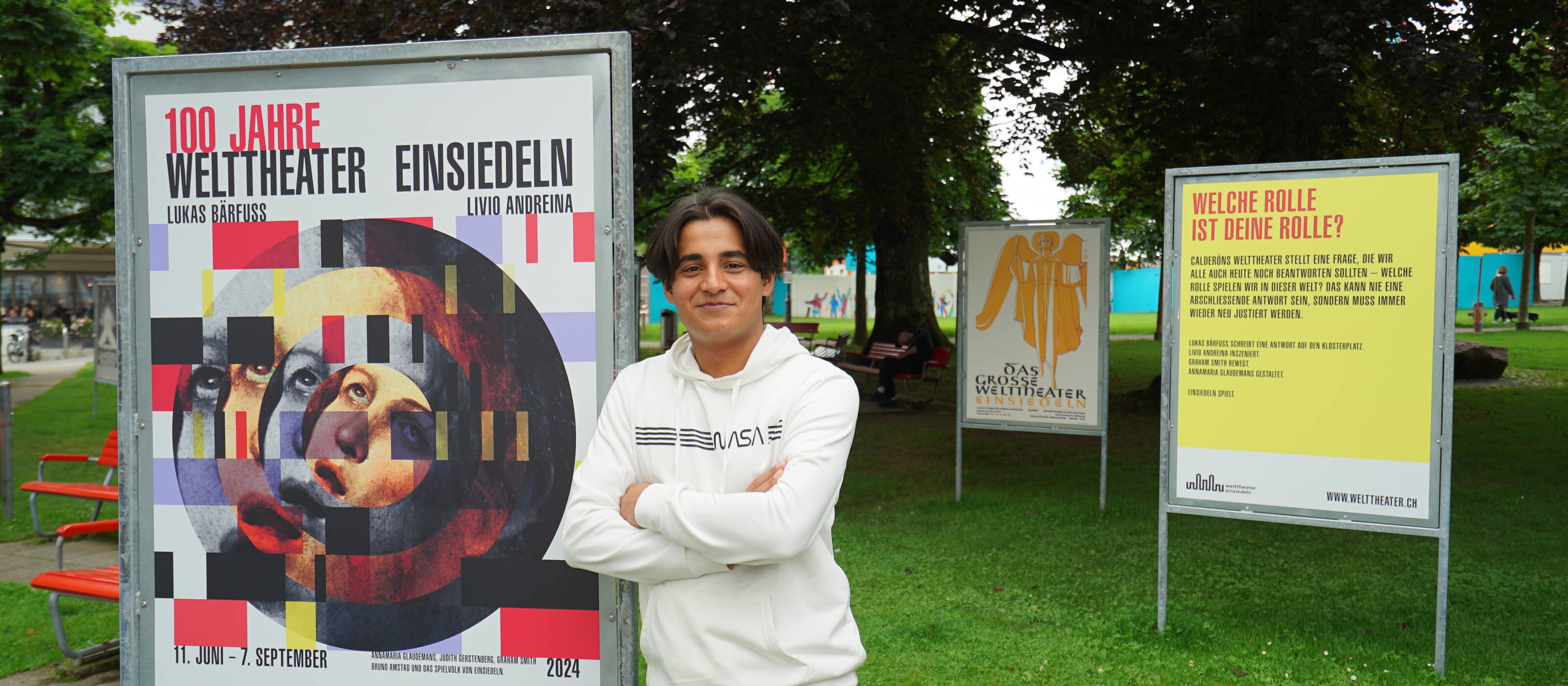 Il diciassettenne afghano si è già integrato molto bene a Einsiedeln.