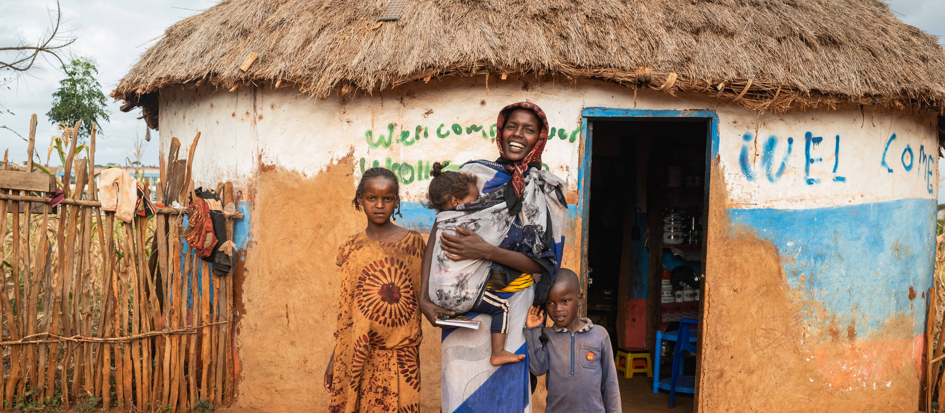 Una famiglia a Borena, in Etiopia. In tutto il mondo, Caritas si impegna a combattere la povertà e a rafforzare la giustizia sociale – temi che sono anche al centro del secondo Vertice mondiale sullo sviluppo sociale delle Nazioni Unite a Doha.