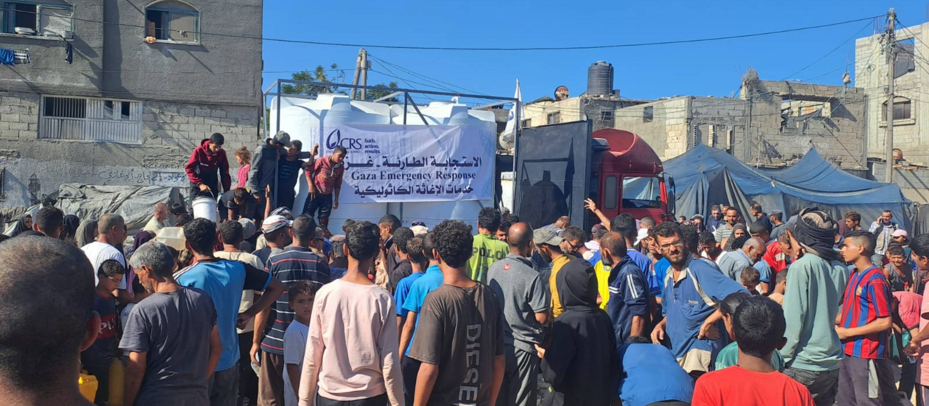 Très peu d’articles de secours parviennent toujours à Gaza, et leur distribution reste extrêmement difficile.