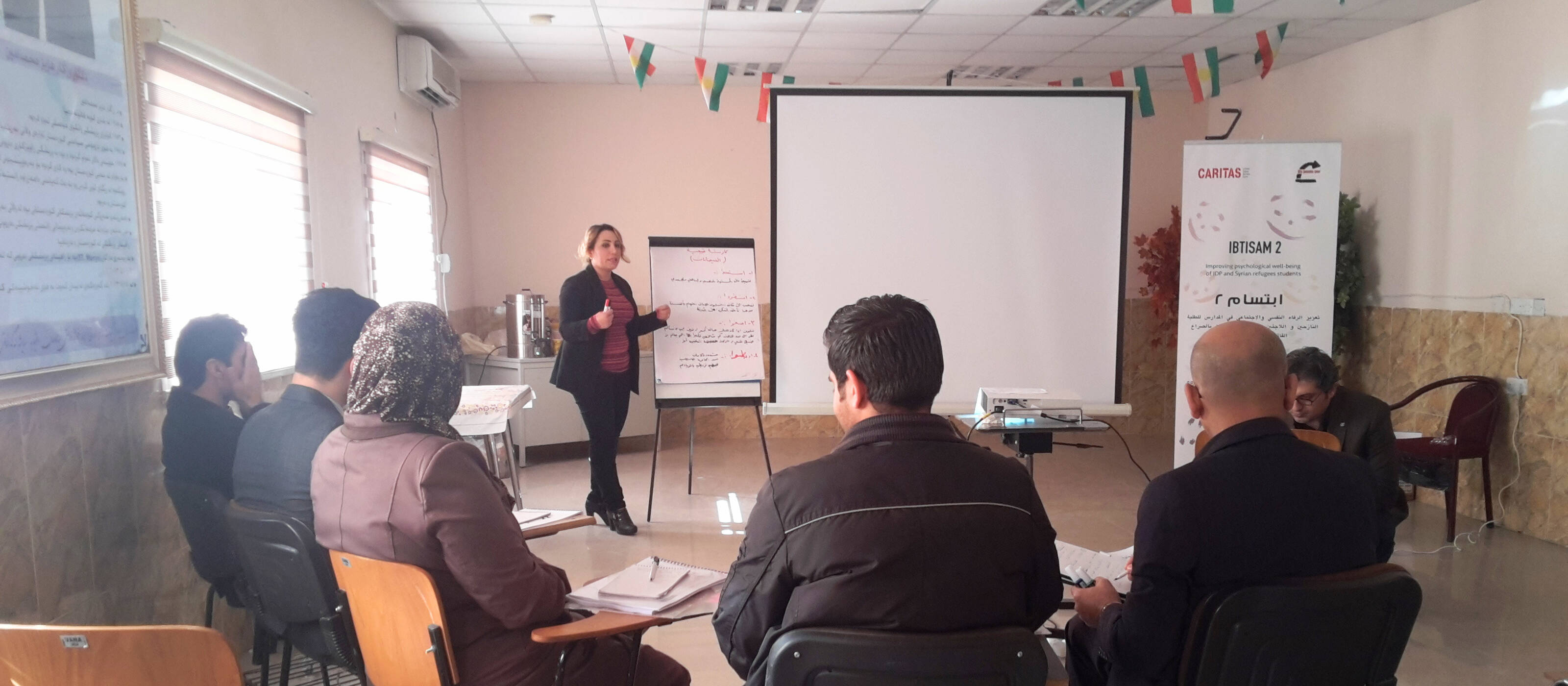 A glimpse into a previous training session at Caritas Iraq.