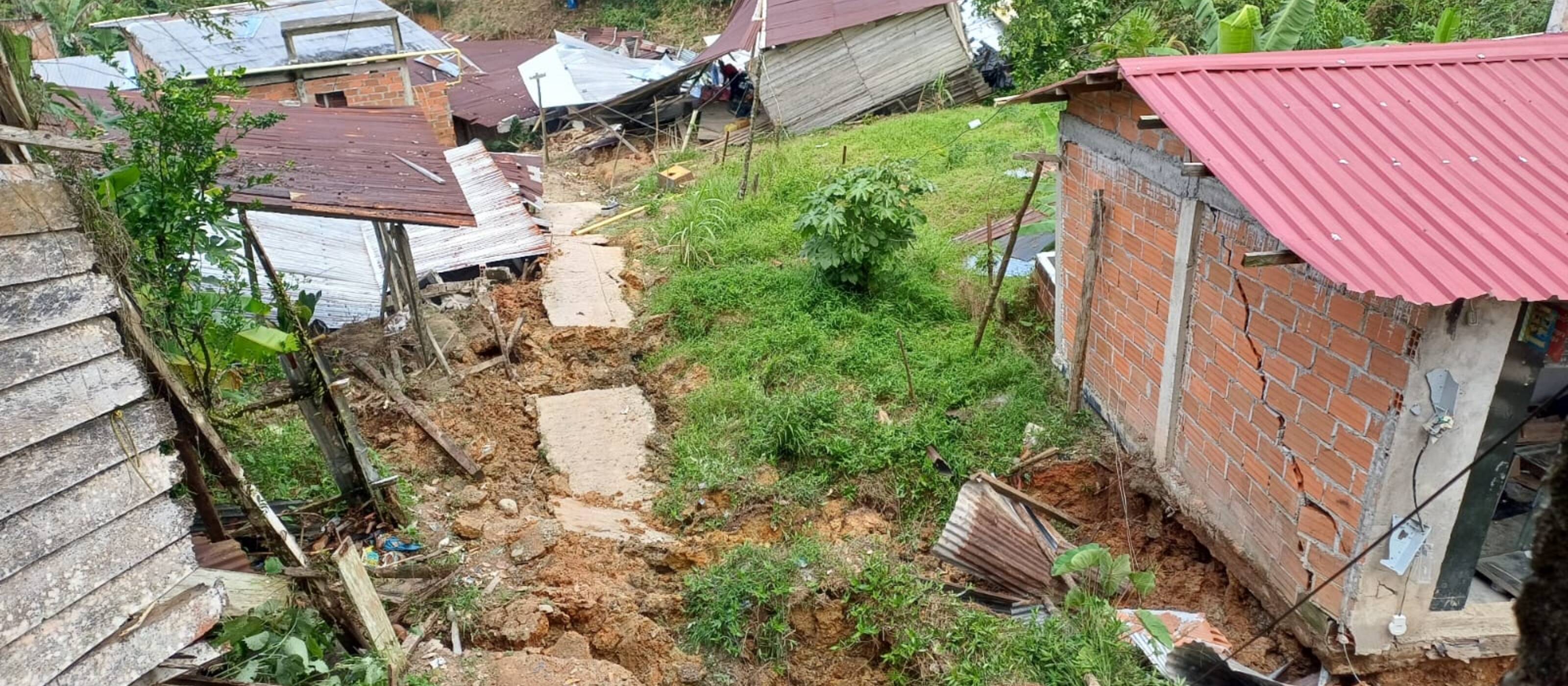Zerstörung nach dem Erdbeben in Kolumbien