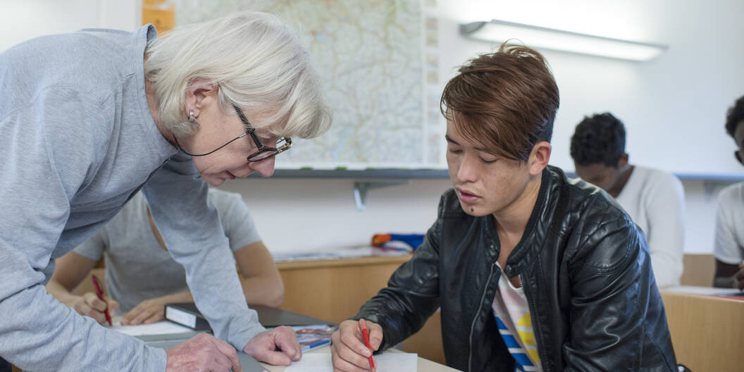 Deutschkurs für Geflüchtete: Die Caritas bietet verschiedenste Freiwilligenangebote.