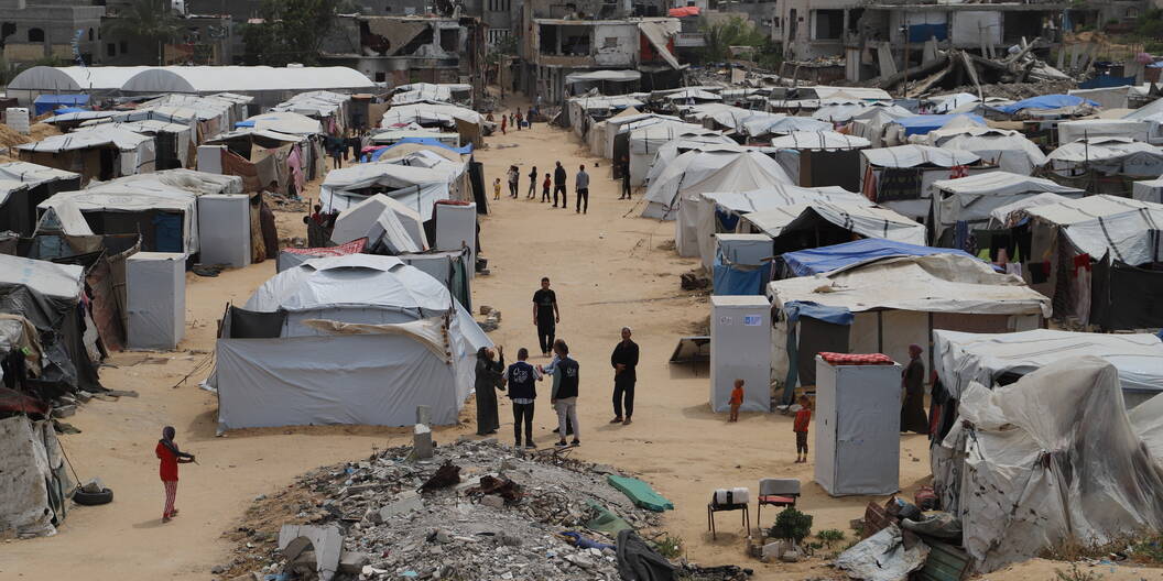 Seit Monaten leben die Geflüchteten im Gazastreifen in Zeltlagern.