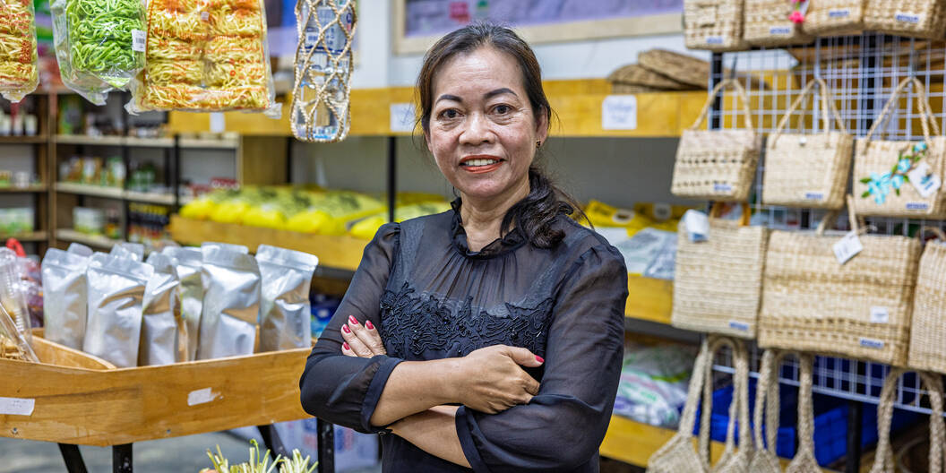 Business Owner in Cambodia, illustration the MSD approach by Caritas Switzerland